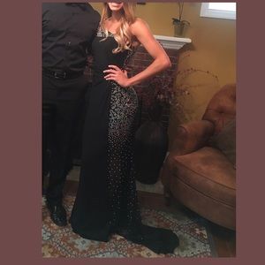 COPY - Sherri Hill one shoulder prom or Christmas formal dress